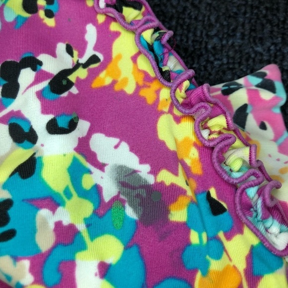 ANA A New Approach Black & Multi-Colored Floral Bikini Size 10 - Picture 4 of 13